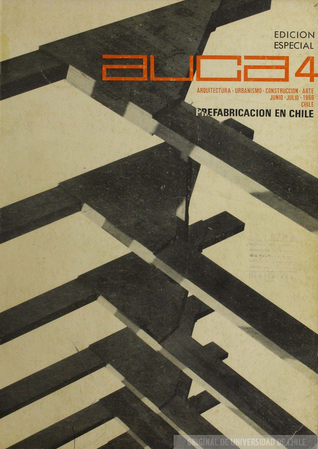 											Ver Núm. 4 (1966): Prefabricación en Chile
										
